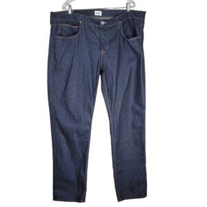 Hudson Byron Straight Leg Jeans 42 x 35 Dark Wash Stretch Denim